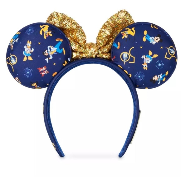 Walt Disney World 50th Anniversary Minnie Mouse Headband by Loungefly - Picture 2 of 4